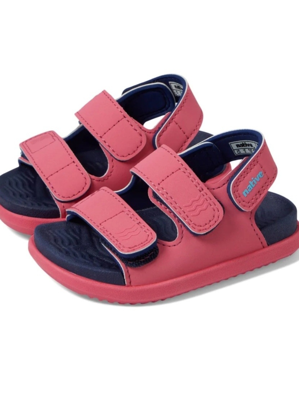 native Kids Pink Adjustable Sandals